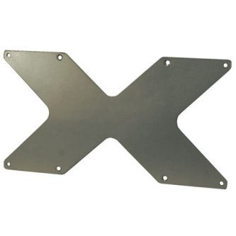 Video Mount Products 4000MM X 200MM VESA ADAPTOR PLATE SILVER